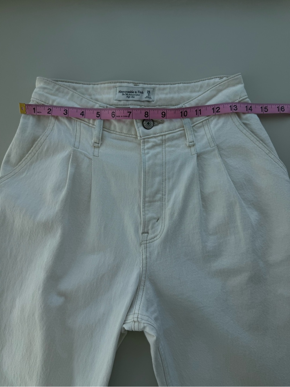Abercrombie Curve Love 90s Relaxed Pleated Jeans 26 - Picture 5 of 10